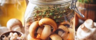 Receta de Encurtido de Champiñones y Tomillo