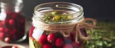 Receta de Encurtido de Arándanos y Tomillo
