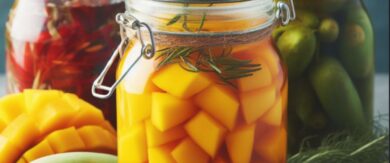 Receta de Encurtido de Mango y Cúrcuma