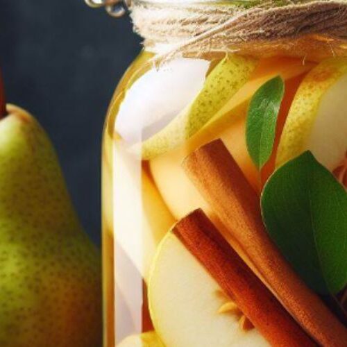 encurtido pera canela receta facil