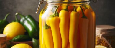 Receta de Encurtido de Pimiento Amarillo y Limón